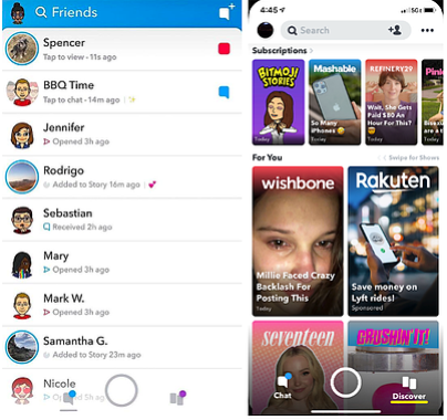 discover snapchat